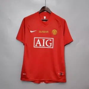 Manchester United Home 2008 Champions Retro Jersey