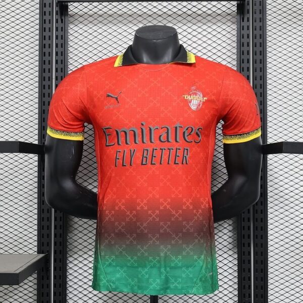 AC MILAN X OFFWHITE Red Player version - Image 3