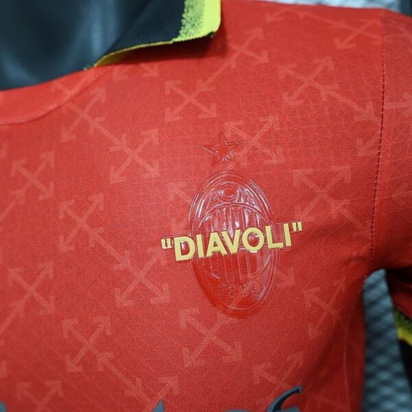 AC MILAN X OFFWHITE Red Player version - Image 7