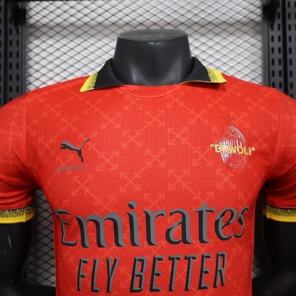 AC MILAN X OFFWHITE Red Player version - Image 5