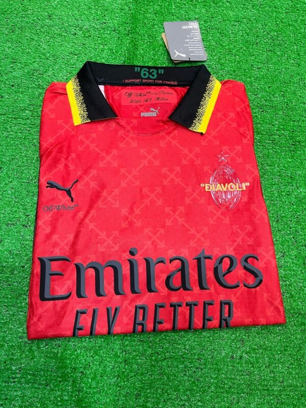 AC MILAN X OFFWHITE Red Player version - Image 2